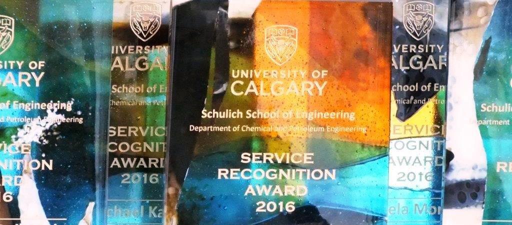 University of Calgary Schulich School of Engineering Service Recognition Awards 2015
